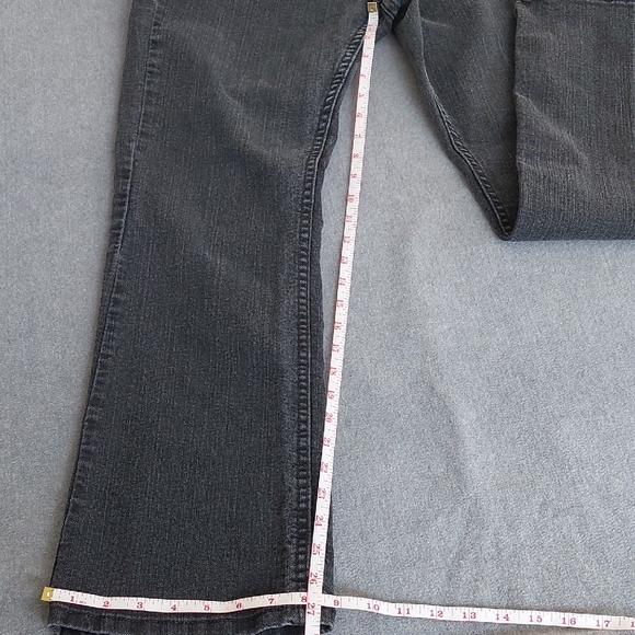 Lee Women's Dark Gray Flare Jeans 8P - Picture 5 of 6